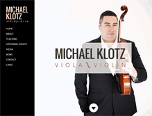 Tablet Screenshot of michaelklotzmusic.com